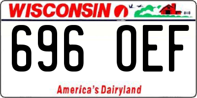 WI license plate 696OEF
