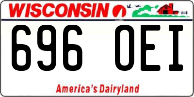WI license plate 696OEI