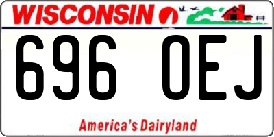 WI license plate 696OEJ