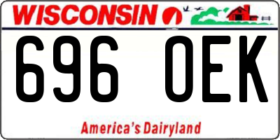 WI license plate 696OEK