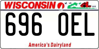 WI license plate 696OEL