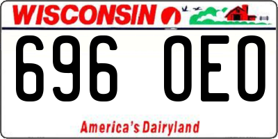 WI license plate 696OEO