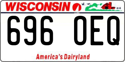 WI license plate 696OEQ
