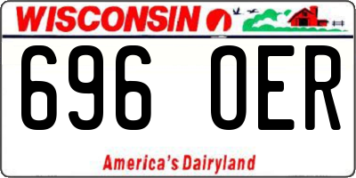 WI license plate 696OER