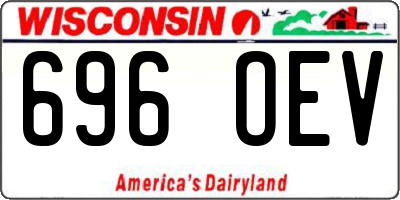 WI license plate 696OEV