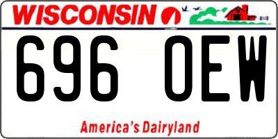 WI license plate 696OEW