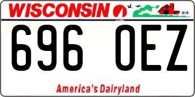 WI license plate 696OEZ