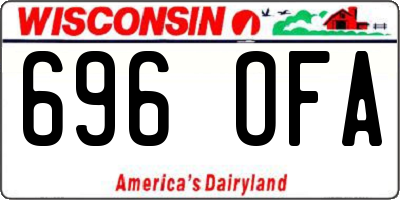 WI license plate 696OFA