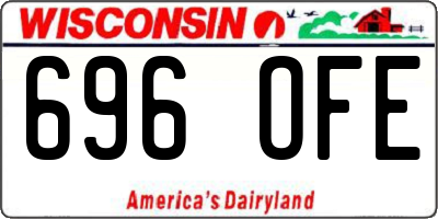 WI license plate 696OFE