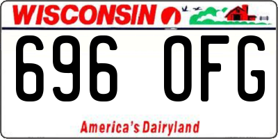 WI license plate 696OFG