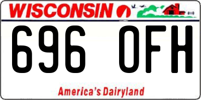 WI license plate 696OFH