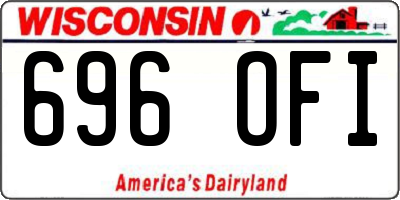 WI license plate 696OFI