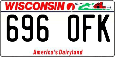 WI license plate 696OFK