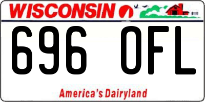 WI license plate 696OFL