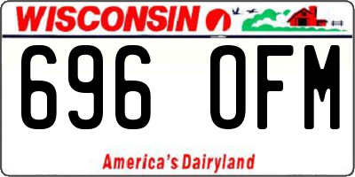 WI license plate 696OFM