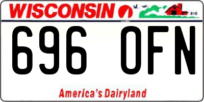 WI license plate 696OFN