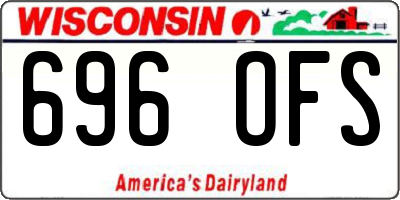 WI license plate 696OFS