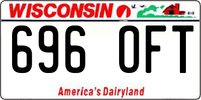 WI license plate 696OFT
