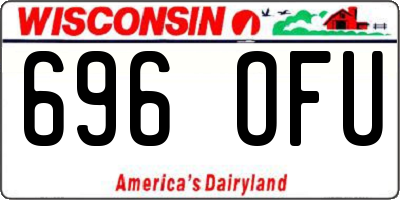 WI license plate 696OFU
