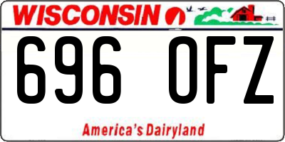 WI license plate 696OFZ