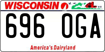 WI license plate 696OGA
