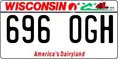 WI license plate 696OGH