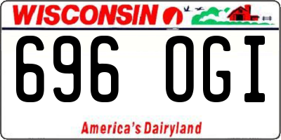 WI license plate 696OGI