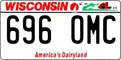 WI license plate 696OMC