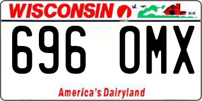 WI license plate 696OMX