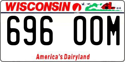 WI license plate 696OOM