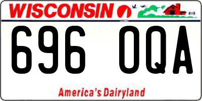 WI license plate 696OQA
