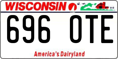 WI license plate 696OTE