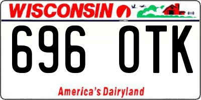 WI license plate 696OTK