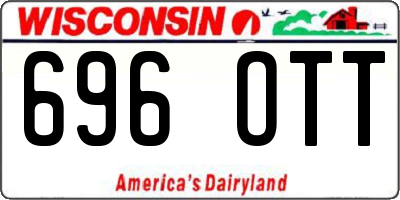 WI license plate 696OTT