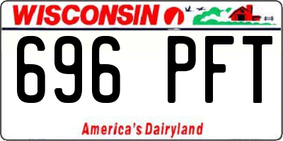 WI license plate 696PFT