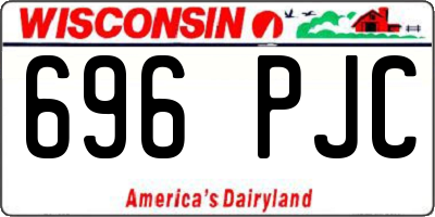 WI license plate 696PJC