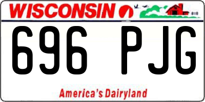 WI license plate 696PJG