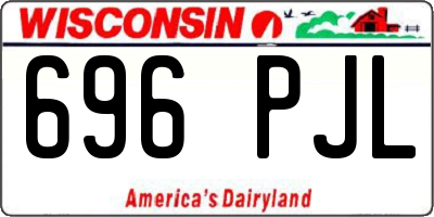 WI license plate 696PJL