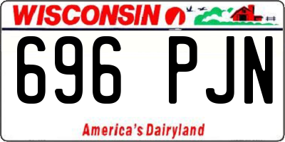 WI license plate 696PJN
