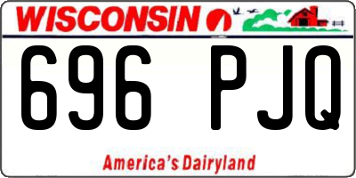 WI license plate 696PJQ