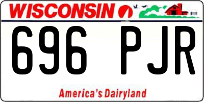 WI license plate 696PJR