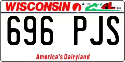 WI license plate 696PJS