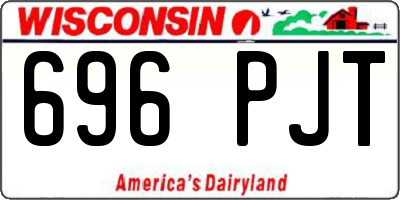 WI license plate 696PJT