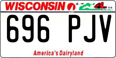 WI license plate 696PJV