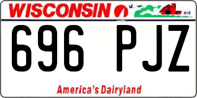 WI license plate 696PJZ