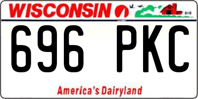 WI license plate 696PKC