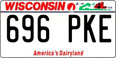 WI license plate 696PKE