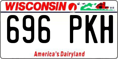 WI license plate 696PKH