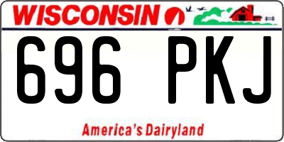 WI license plate 696PKJ