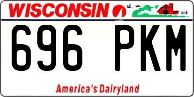 WI license plate 696PKM